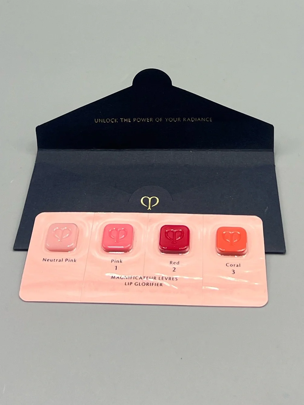 Cle De Peau Beaute Lip Glorifier Trial Sample 4 Shades 2 Pink, 1 Red, 1 Coral